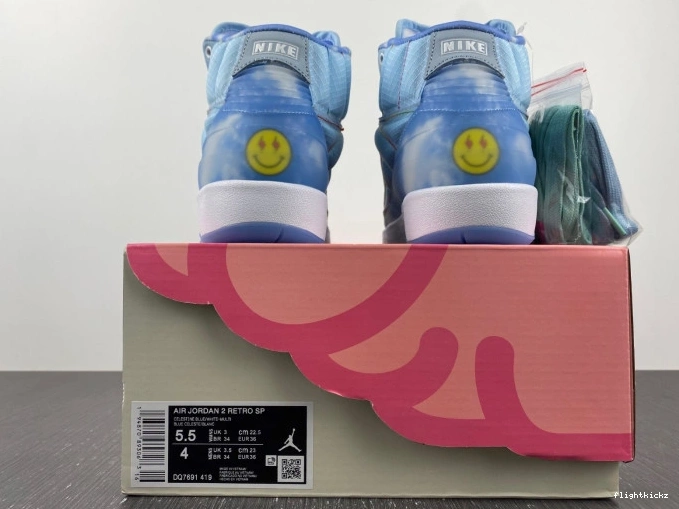 DQ7691-419 Jordan 2 Retro Balvin J 1024